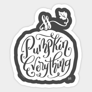 Pumpkin Everything Pretty White Ghost Pumpkin Graphic Sticker